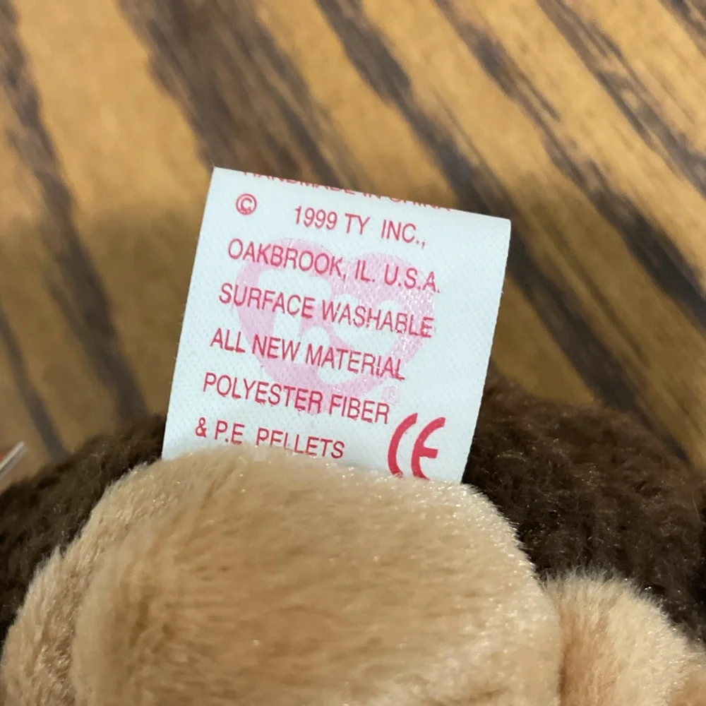 Ty Plush Hedgehog Toy - Brown and Tan